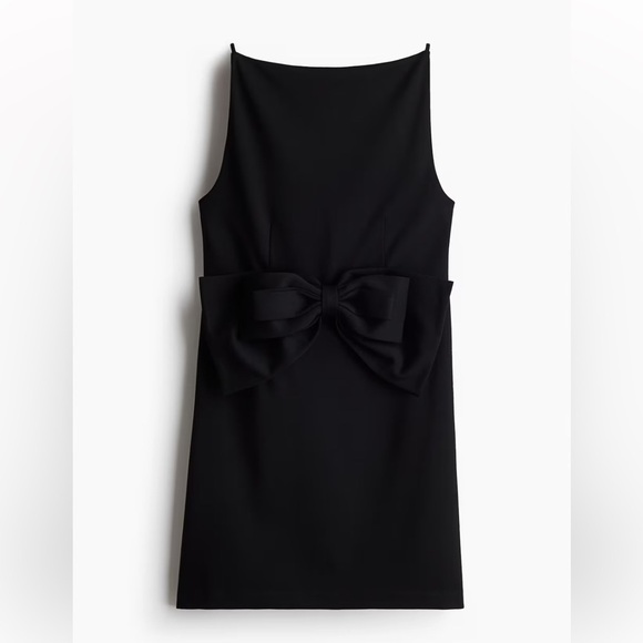 New H&M Bow-detail Sleeveless Dress - Picture 6 of 7